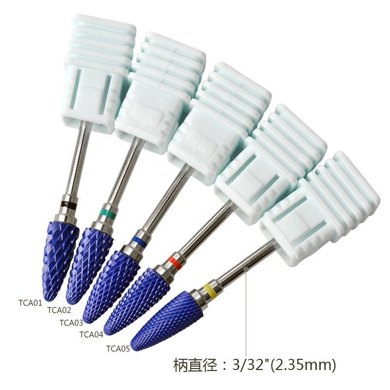 NDB023 New Arrival Manicure Ceramic Nail Drill Bit 3 / 32 " Foot Cuticle Clean Burr Bits