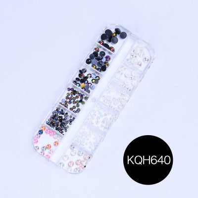 NRS021 ForLife Mixed nail art decals diamond jewelry crystal nails art rhinestone designs 3d shinny nail decorations