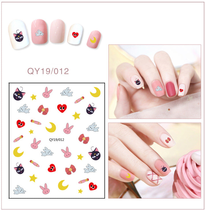 NS5D033  ForLife new Cartoon Nail Art Decals 2D Manicure Applique Nail Stickers for Nail Decoration