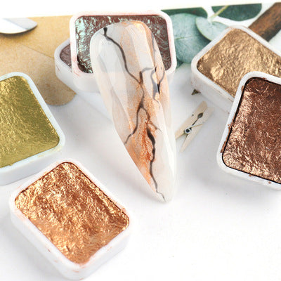 FNP038 Watercolor Pigment Solid Pearl Shimmer Paint Mirror Nail Art Glitter Auroras Powder Decor Accessories