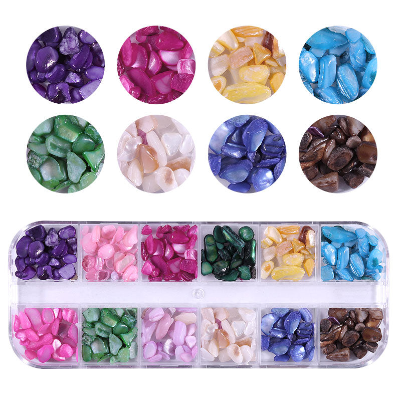 NDE016 ForLife Mirror Butterfly Nail Sequins Paillette Mixed Colors Holographic Glitter 3D Flakes Slices Art Accessories