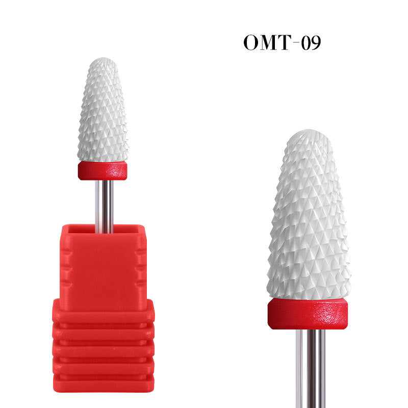 NDB019 Cylinder Ceramic Nail Drill Bits Milling Cutters Manicure Pedicure Electric Machine Accessories Tool