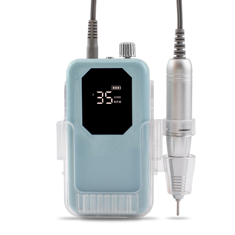 FNDM029 Customize Your Private Label 35000rpm rechargeable cordless professional salon edge portable nail drill machine