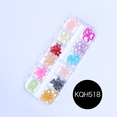 NRS021 ForLife Mixed nail art decals diamond jewelry crystal nails art rhinestone designs 3d shinny nail decorations