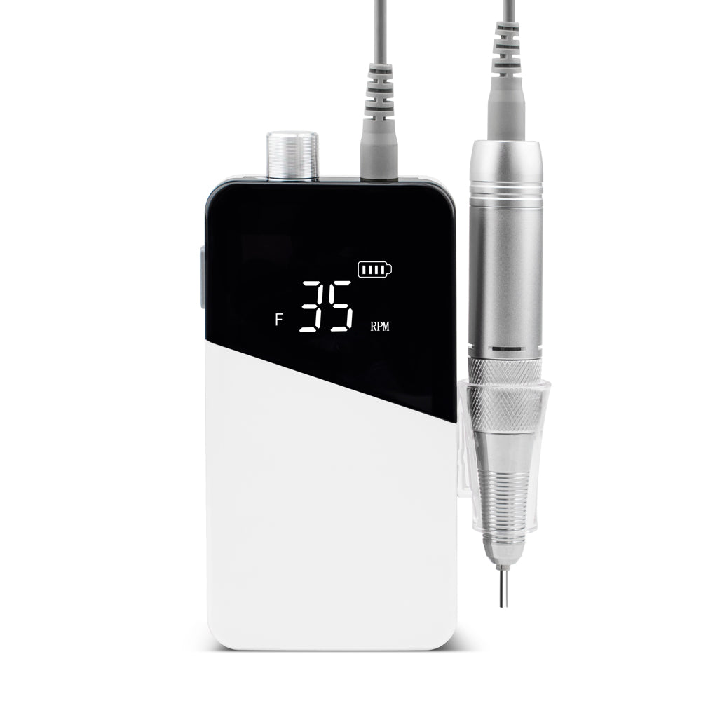 FNDM049 Free Customize Logo Popular Mermaid Color Strong 35.000 RPM Portable Wireless Rechargeable Electric E-file Nail Drill Manicure