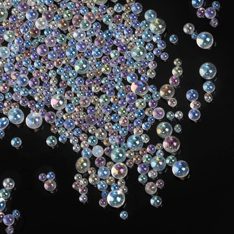 NRS030 New Symphony bead glass 6 grid 12 grid manicure blister bubble beads DIY crystal nail art