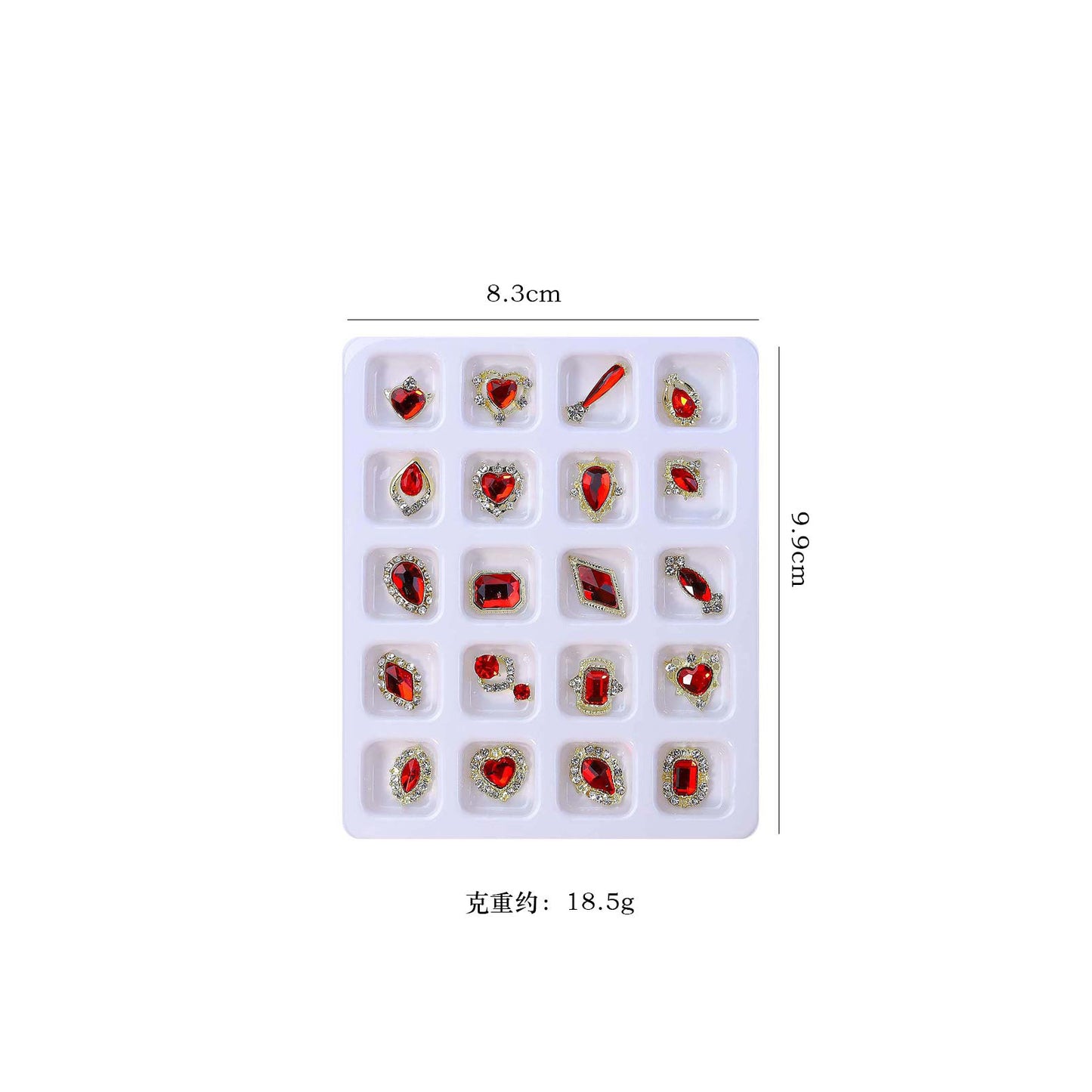 NZJ052 20pcs Alloy Nail Art Charm ornaments Love diamond zircon Super Shimmer Color shaped