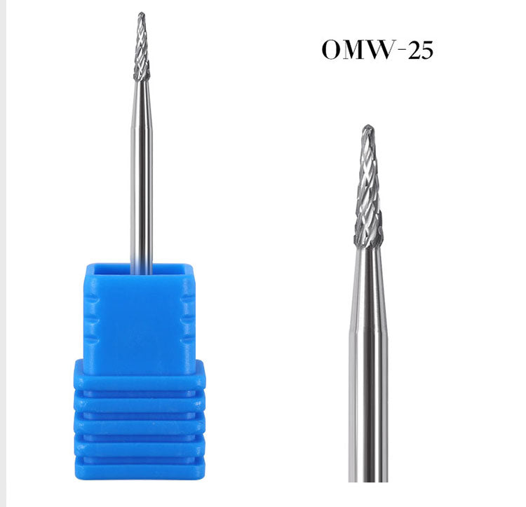 NDB036 Diamond Tungsten Nail Drill Bit Rotate Burr Milling Cutter Bits For Manicure Electric Nail Drill Accessories