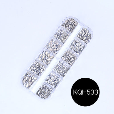 NRS021 ForLife Mixed nail art decals diamond jewelry crystal nails art rhinestone designs 3d shinny nail decorations
