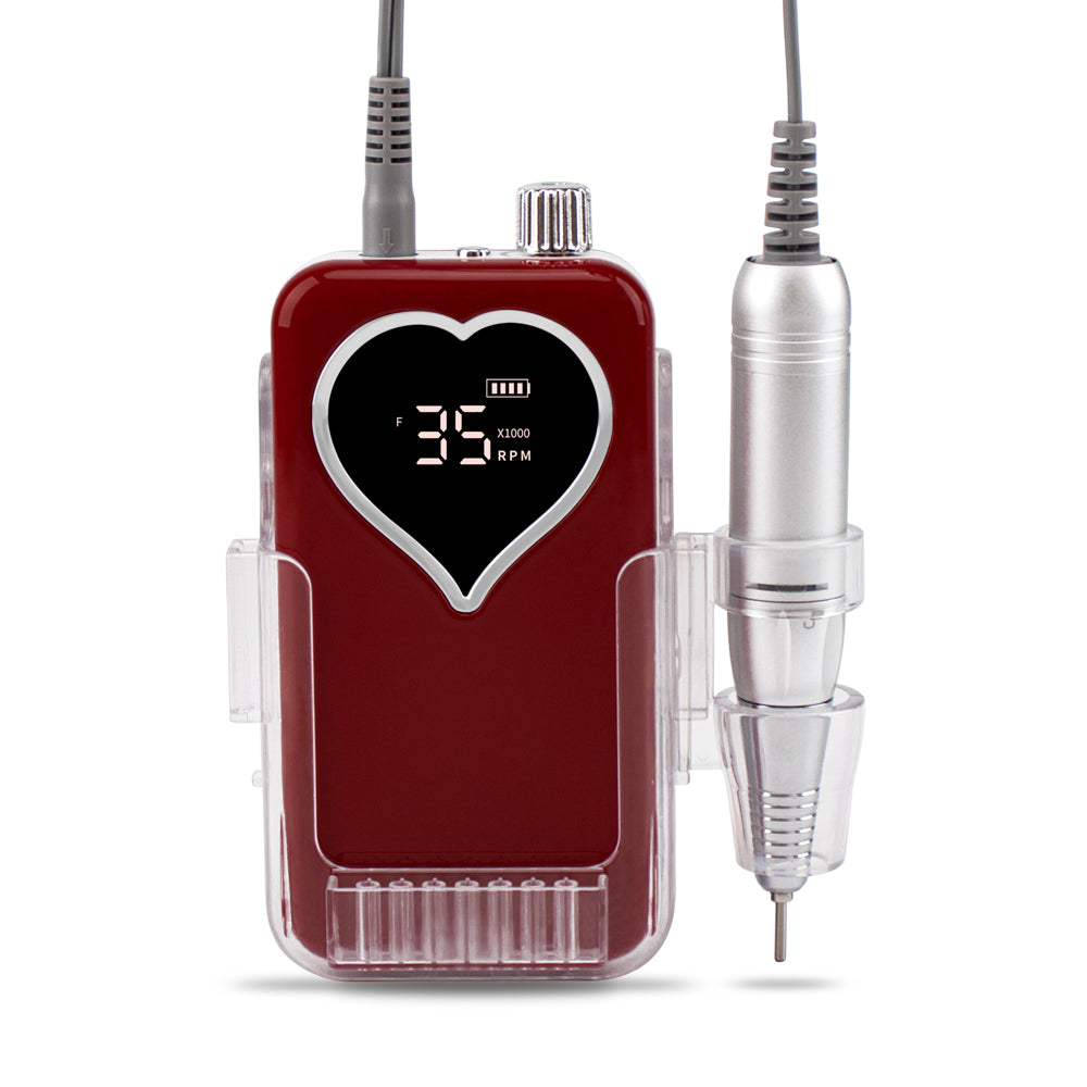 FNDM003  New gradient gold 45W Nail drill desktop 35000RPM Cordless Rechargeable nail drill electric Efile machine