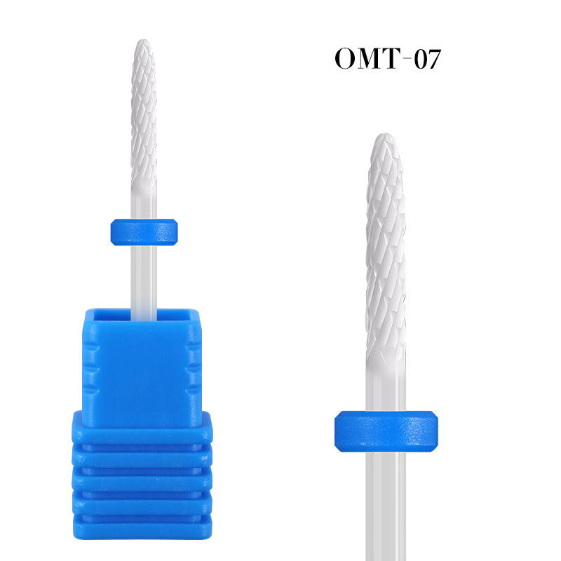 NDB019  Cylinder Ceramic Nail Drill Bits Milling Cutters Manicure Pedicure Electric Machine Accessories Tool