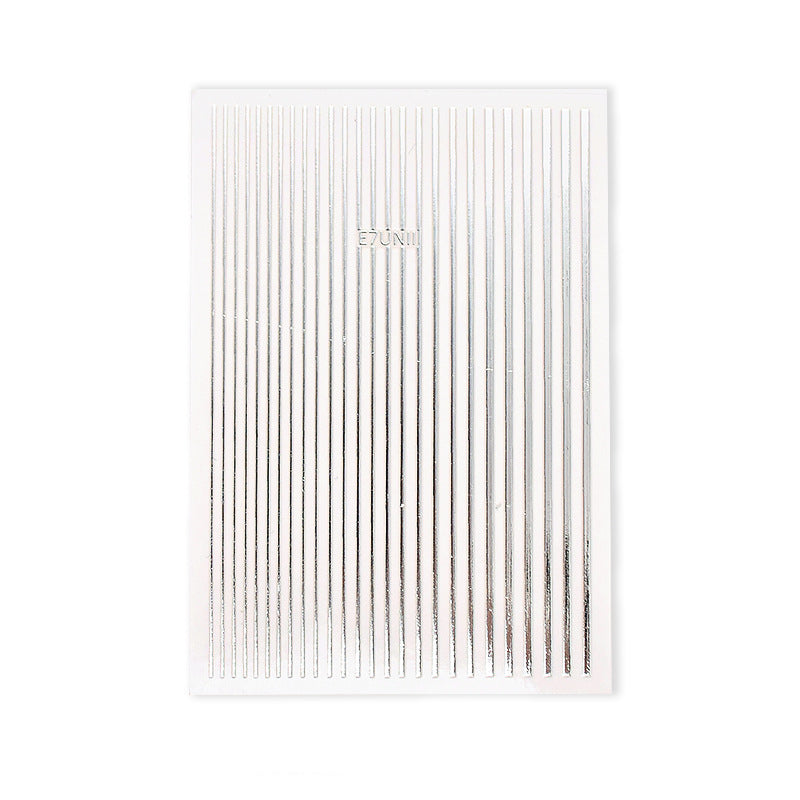 NS5D030  ForLife Nail Strip Stickers Metal Strip Tape Nail Art Adhesive DIY Foil Tips Nail Sticker Decal