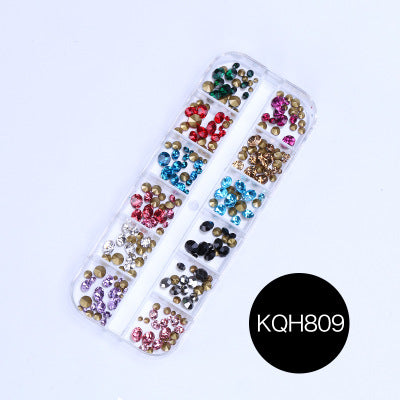NRS021 ForLife Mixed nail art decals diamond jewelry crystal nails art rhinestone designs 3d shinny nail decorations
