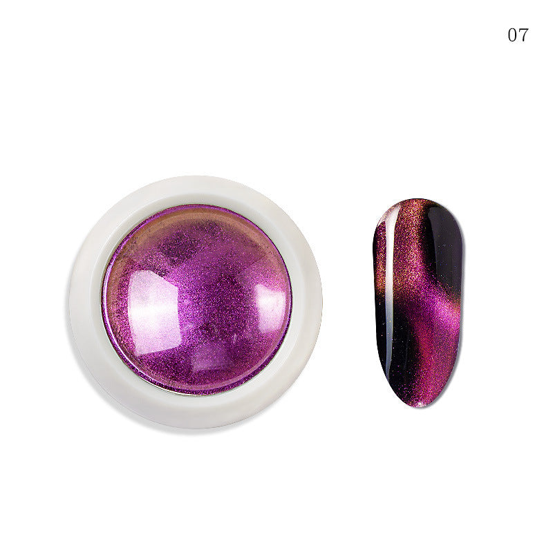 FNP068  0.2g Nail Magic Mirror Powder 9D Nail Cat Eye Powder Nail Art Decoration