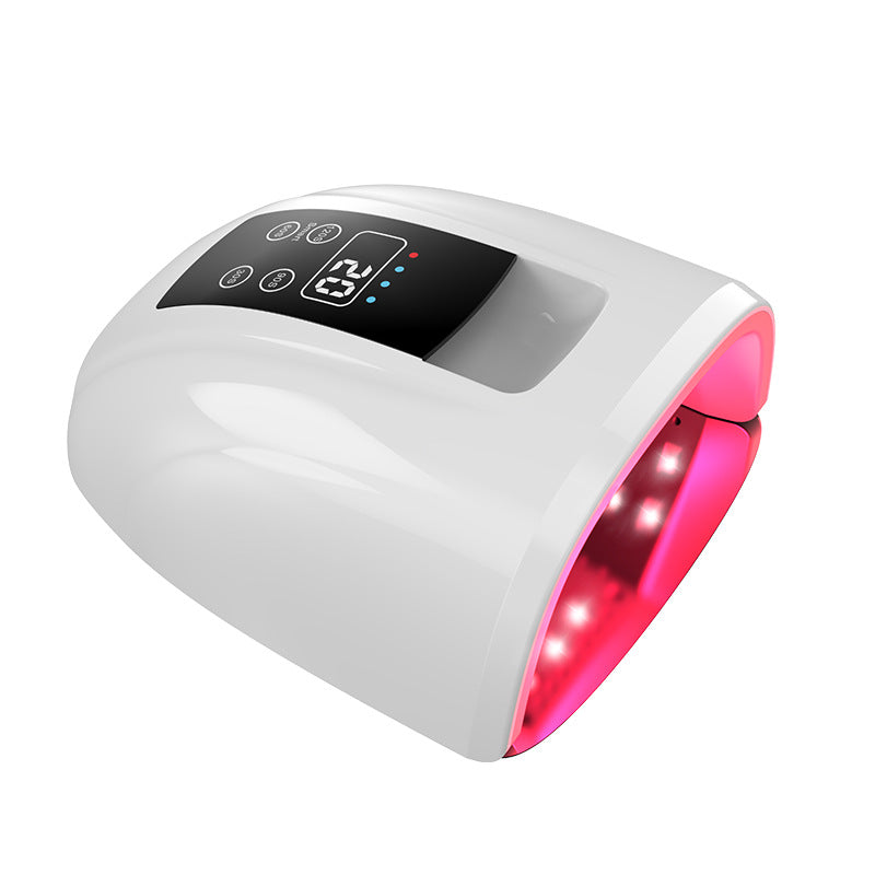 FNL008 New Arrival 90W Wireless Dual Light Rechargeable Cordless Smart Light Therapy Nail Lamp Uv Led Gel Dryer for Salon Manicure