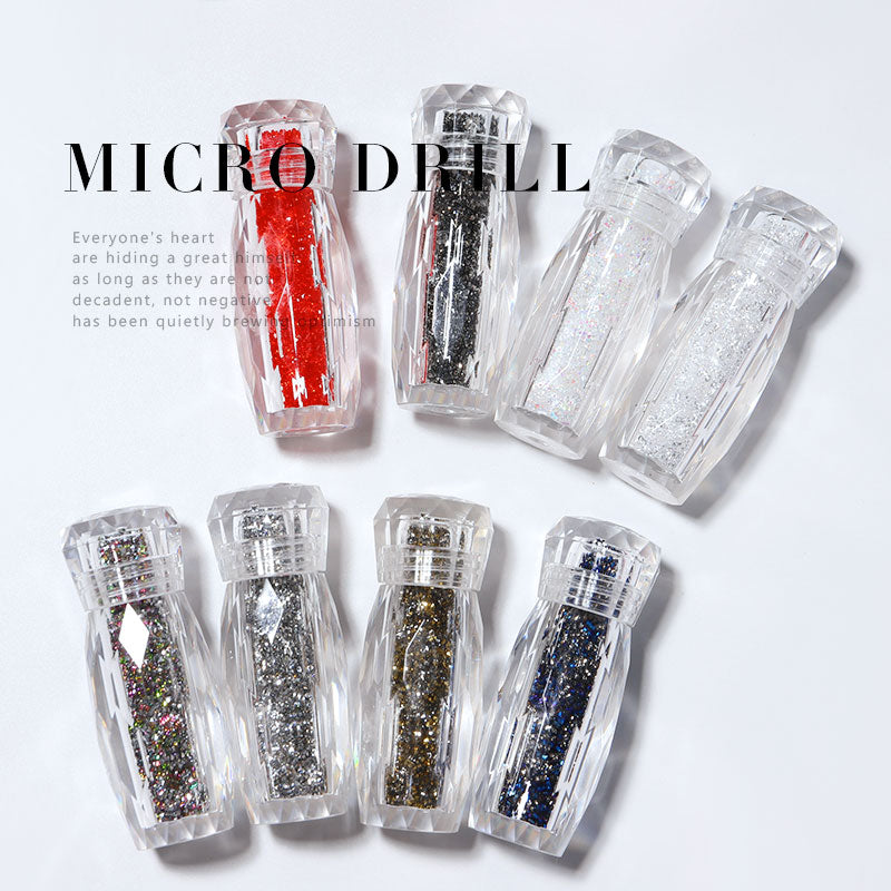 NRS025 ForLife Multicolor Crystal Nail Rhinestones Shiny mini pixie caviar AB Glass Nail Art Decorations Accessories