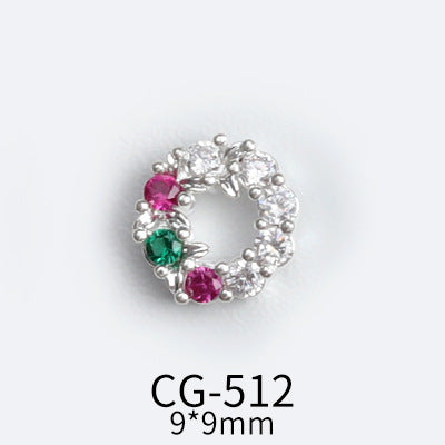 NZJ041 BowKnot Garland Zircon Nail Art Crystals Jewelry Rhinestone Nails Accessories Supplies Decorations Charms