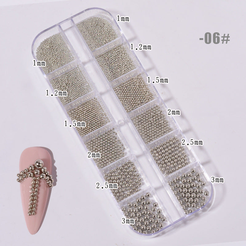 NRS022 ForLife New Nail Art Jewelry Rhinestone Mixed Rivet Pearl Small Accessories Nail Decoration Metal Chain Accessories
