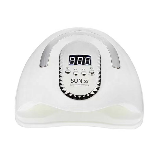 FNL007 New Arrival SUN S5 280W Portable Led Nail Lamp Double Light Source UV LED Gel Dryer Nail Lamp for Salon Manicure