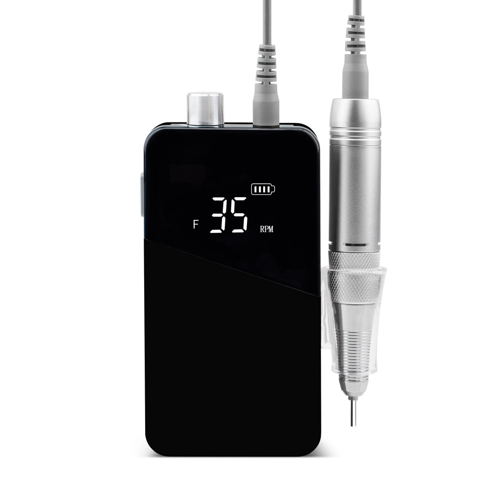 FNDM049 Free Customize Logo Popular Mermaid Color Strong 35.000 RPM Portable Wireless Rechargeable Electric E-file Nail Drill Manicure