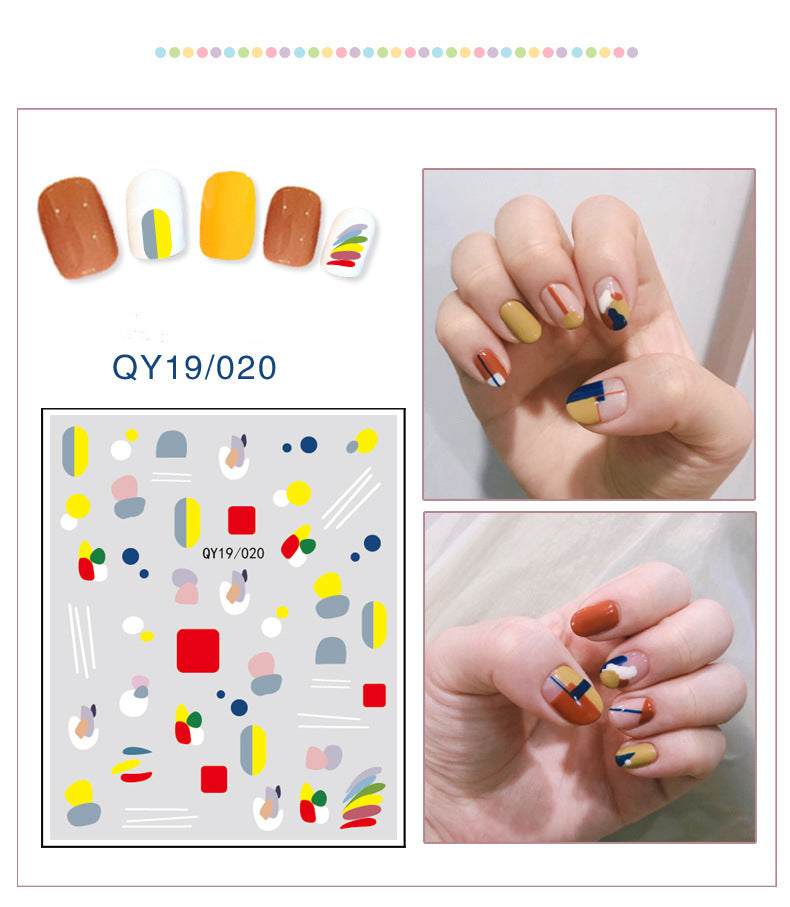 NS5D033  ForLife new Cartoon Nail Art Decals 2D Manicure Applique Nail Stickers for Nail Decoration