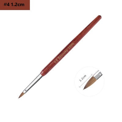 NBR022 ForLife Nair art 100% pure Kolinsky hair brush Nail Tools Nail Pen Crystal Pen Mink Hair Brush Drawing Carving Pen