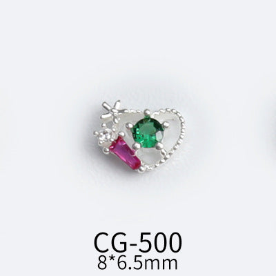 NZJ041 BowKnot Garland Zircon Nail Art Crystals Jewelry Rhinestone Nails Accessories Supplies Decorations Charms