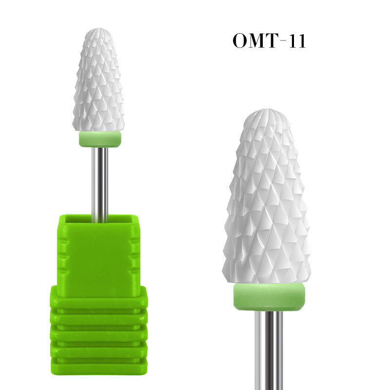 NDB019 Cylinder Ceramic Nail Drill Bits Milling Cutters Manicure Pedicure Electric Machine Accessories Tool