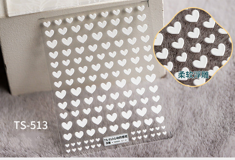 NS5D001 New Summer Nail Leave 5D Nail Sticker Adhesive Decal Summer Drinking Fruit Slider Laser Nail Art Decoration Manicure Wrap 3D