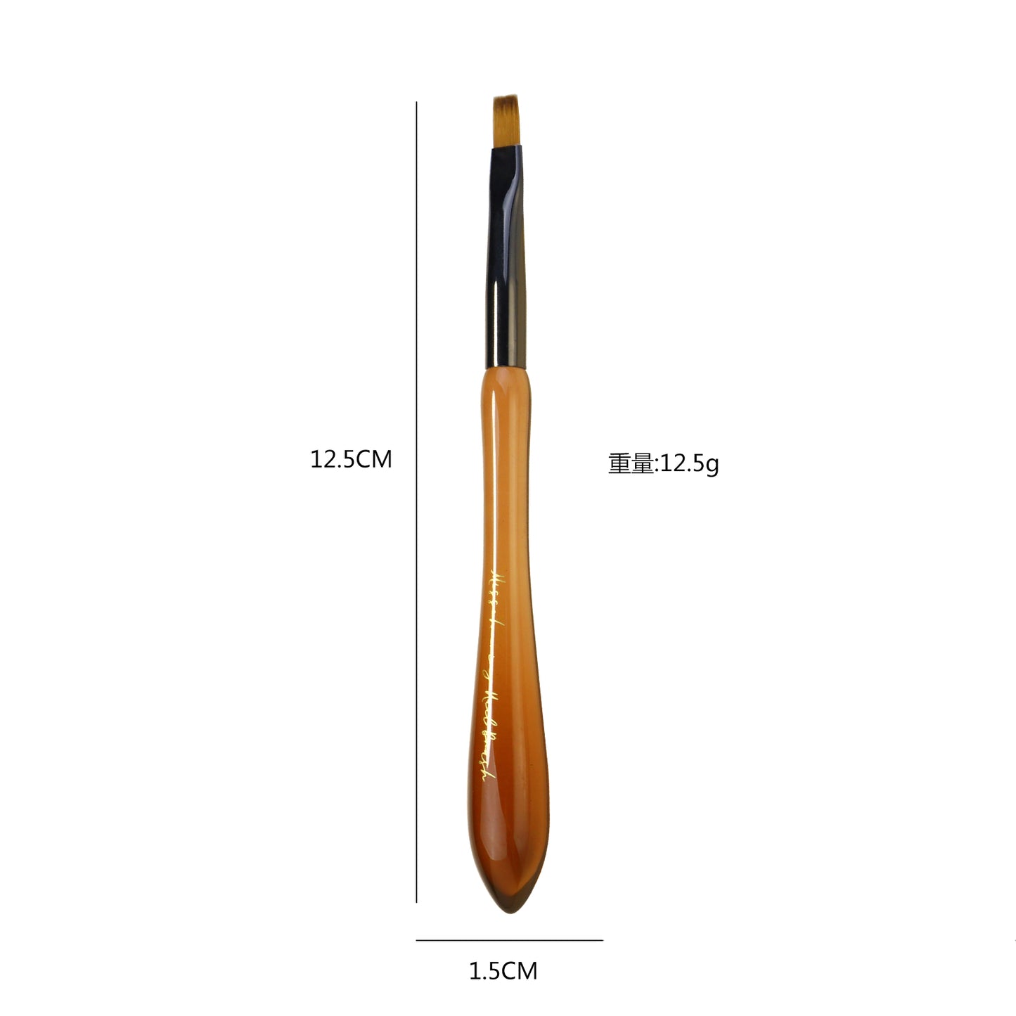 NBR045 Japanese New acrylic translucent coffee color gourd nail brush 8 styles painting smudge carving pen