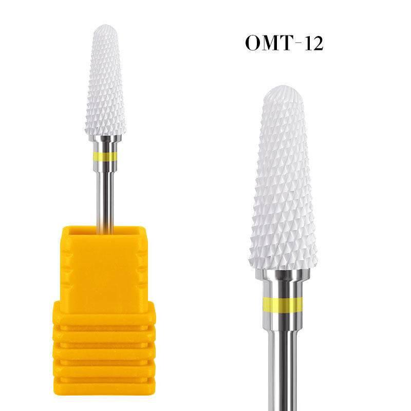 NDB019 Cylinder Ceramic Nail Drill Bits Milling Cutters Manicure Pedicure Electric Machine Accessories Tool
