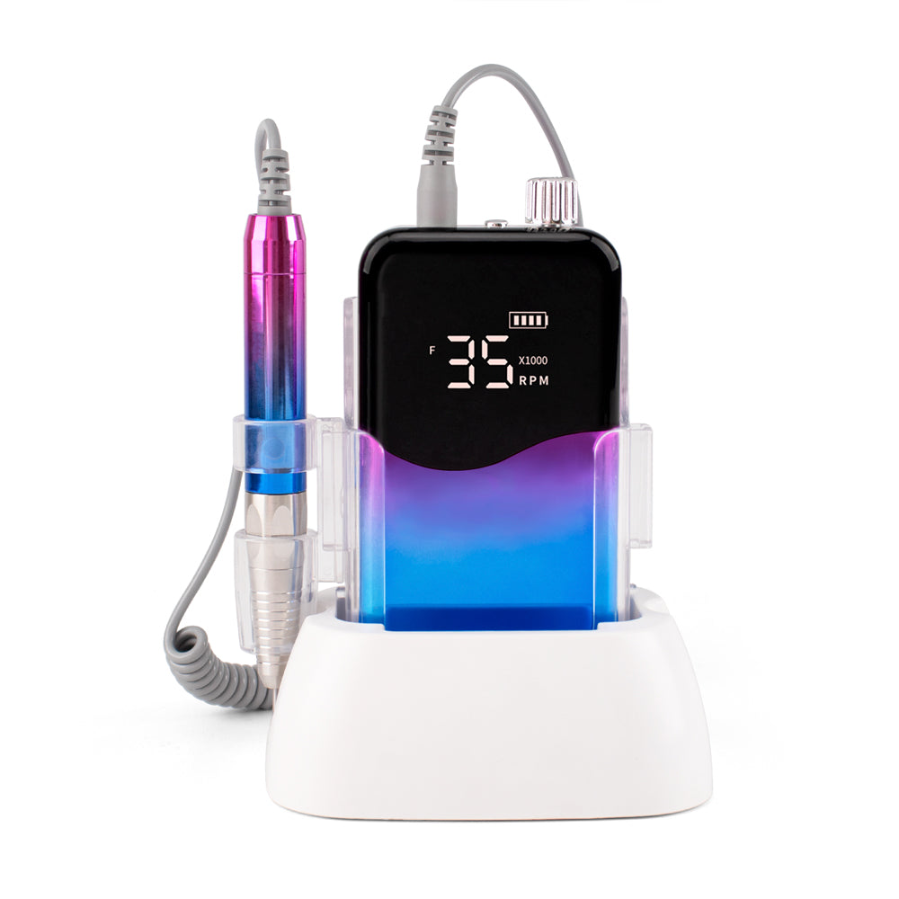 FNDM006 Electric Nail File Hot Sale in USA Market Strong Power Wireless Gold Nail Drill Machine Brushless Motor Quiet Vibration Free