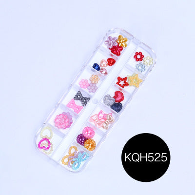 NRS021 ForLife Mixed nail art decals diamond jewelry crystal nails art rhinestone designs 3d shinny nail decorations