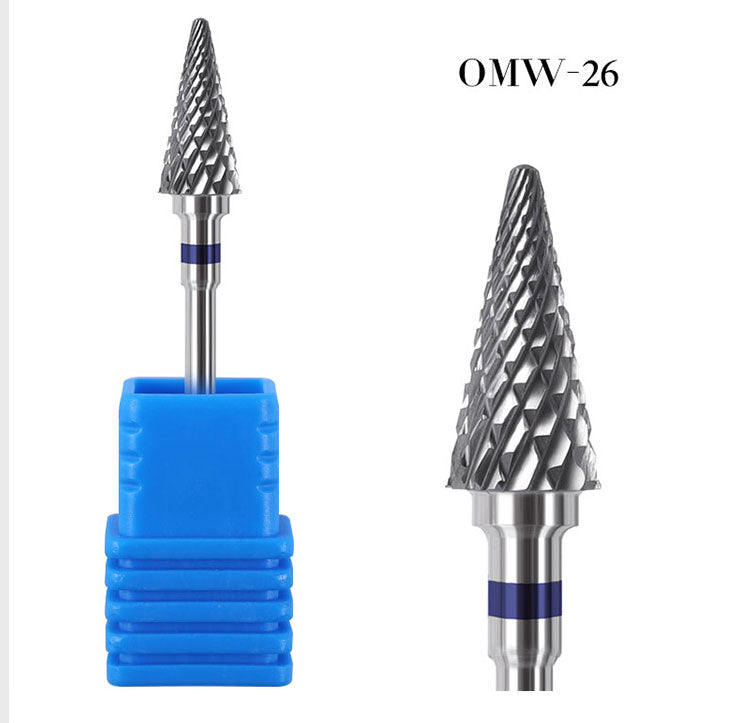 NDB037  Tungsten Carbide Nail Drill Electric Rotary Milling Cutter Bit for Manicure Dead Skin Gel Remove Nail Art Tools