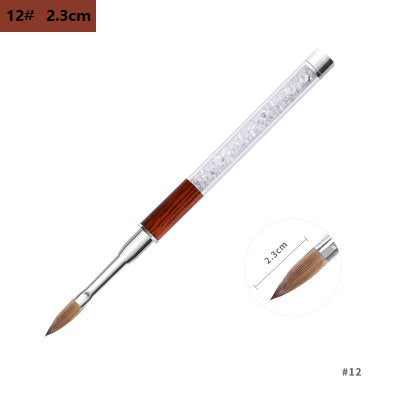 NBR022 ForLife Nair art 100% pure Kolinsky hair brush Nail Tools Nail Pen Crystal Pen Mink Hair Brush Drawing Carving Pen