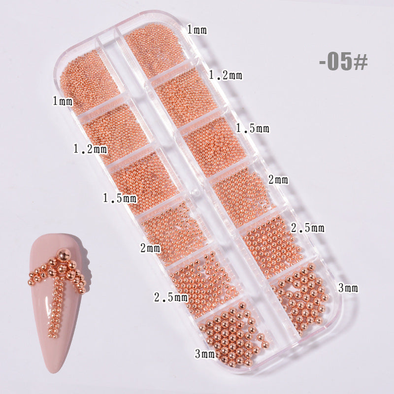 NRS022 ForLife New Nail Art Jewelry Rhinestone Mixed Rivet Pearl Small Accessories Nail Decoration Metal Chain Accessories