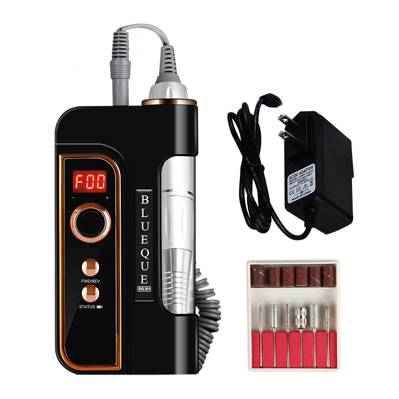 FNDM051 Handpiece 35000rpm Cordless Portable Electric Nail Drill Machine Rechargeable 50W Power e file Manicure Pedicure BQ301