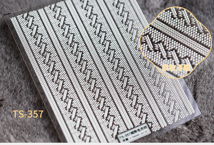 NS5D001 New Summer Nail Leave 5D Nail Sticker Adhesive Decal Summer Drinking Fruit Slider Laser Nail Art Decoration Manicure Wrap 3D