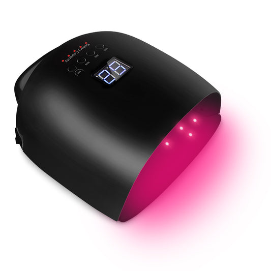 RNL011 2023 New Red Light Rechargeable Nail LED Lamp Wireless Gel Polish Dryer UV Curing Light Manicure Lamps Cordless Nail Art Lamp