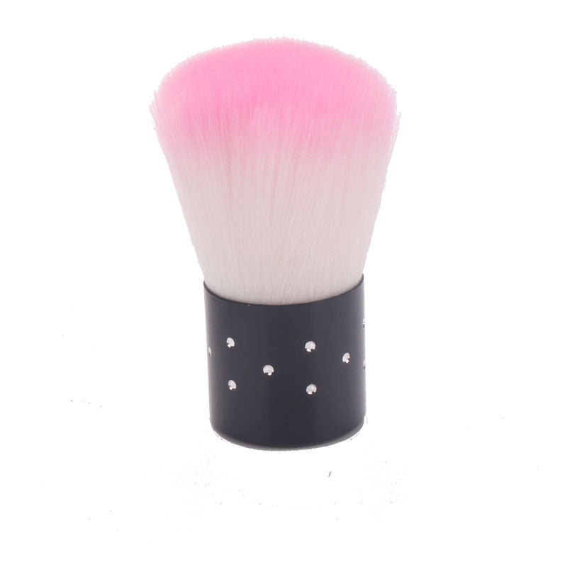 NBR047 Nail powder brush with drill soft hair cleaning brush beauty powder blusher brush wholesale