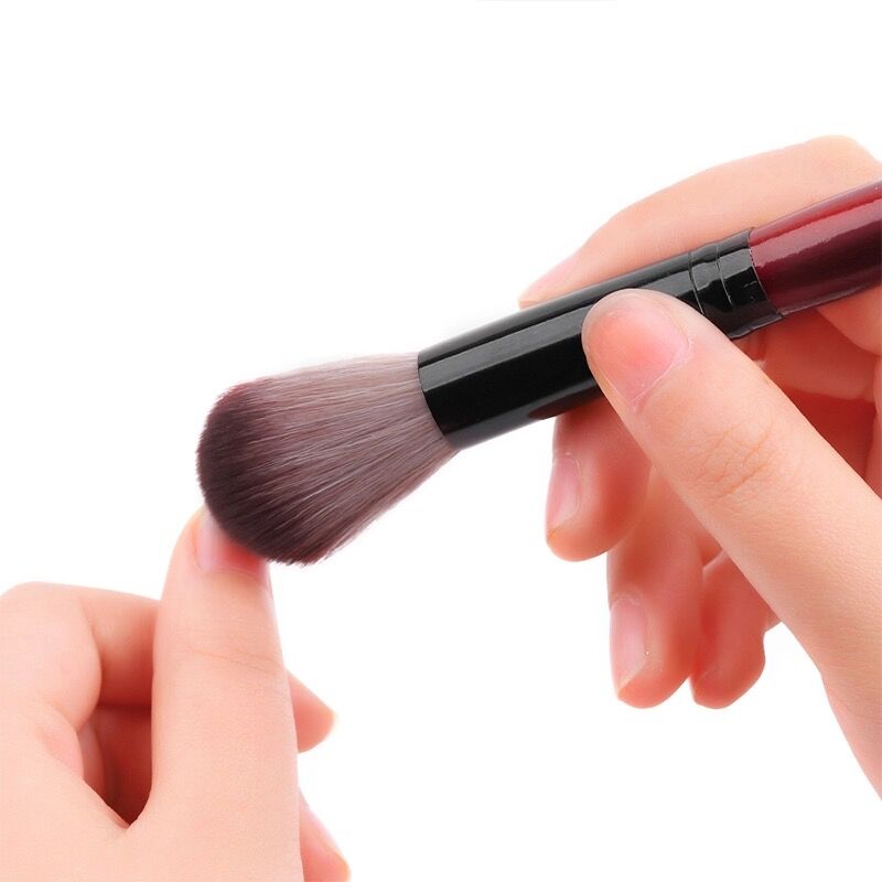 NBR010 ForLife 1 Pcs Wooden Handle Soft Fluffy Dust Cleaning Nail Brushes Dipping Powder Glitter Sequins Remover Manicure Tools