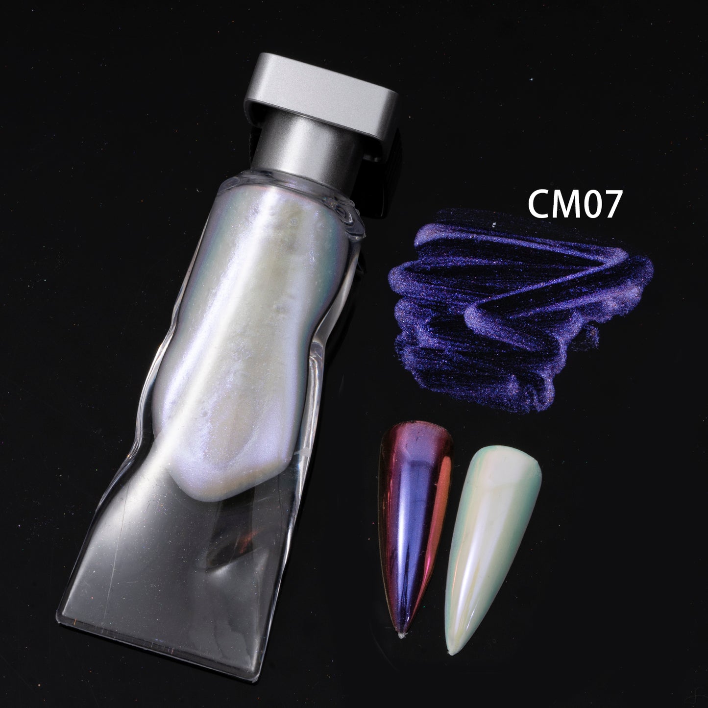FNP018 6 color liquid Aurora laser nail mirror powder used for nail art pigment