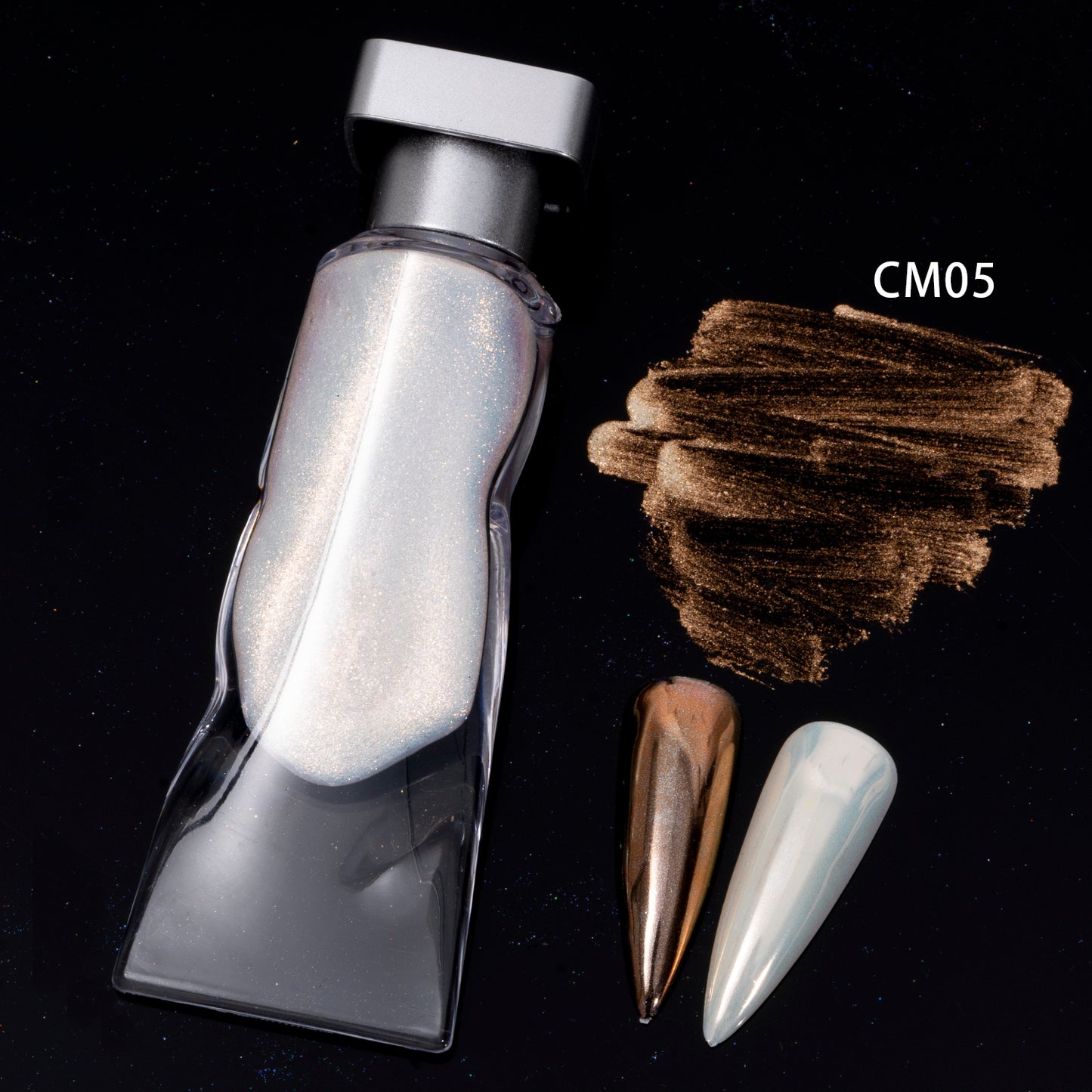 FNP018 6 color liquid Aurora laser nail mirror powder used for nail art pigment