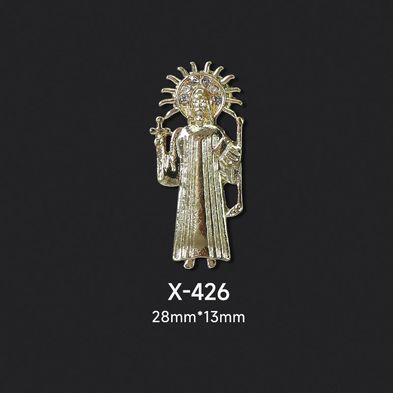 NZJ048 Beauty top St.Jude Nail Art Alloy rhinestone Jewelry charms