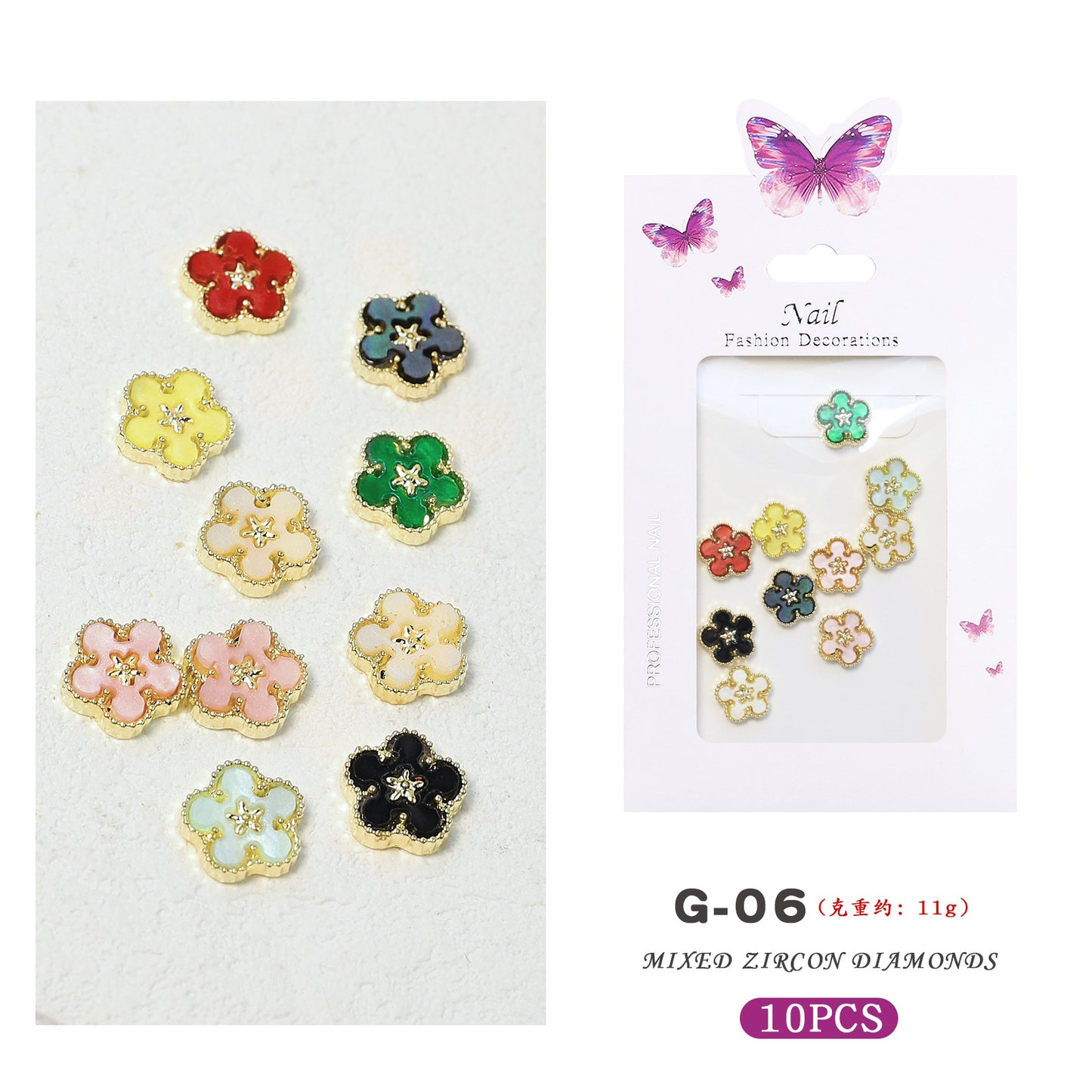 NRS029 3D nail art charms zircon alloy nail jewelry transparent shiny charm metal gemstone fashion DIY nail art decorations