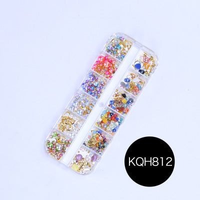 NRS021 ForLife Mixed nail art decals diamond jewelry crystal nails art rhinestone designs 3d shinny nail decorations