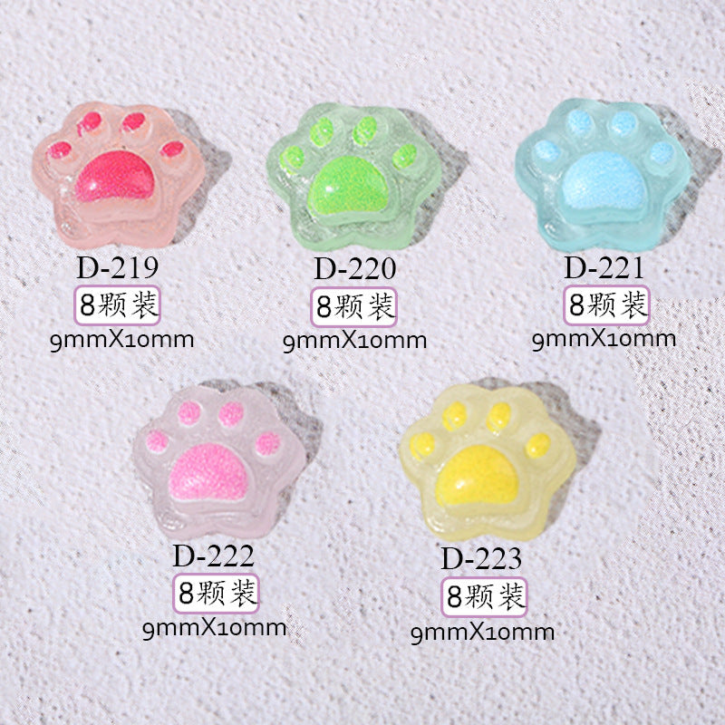 NDE033 ForLife Cat Mix 3d Pearls Mocha Art Crystal Nail Stone Rhinestones Diamond Decoration