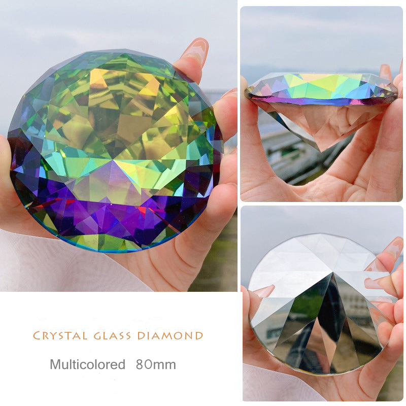 NRS020 Nail Art Shooting Crystal Symphony Transparent Rhinestone Glass Decoration Props 100mm 3.9" Large Jewelry display photo props