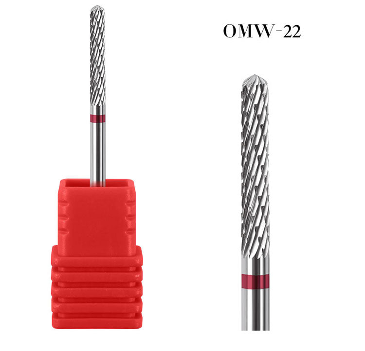 NDB036 Diamond Tungsten Nail Drill Bit Rotate Burr Milling Cutter Bits For Manicure Electric Nail Drill Accessories