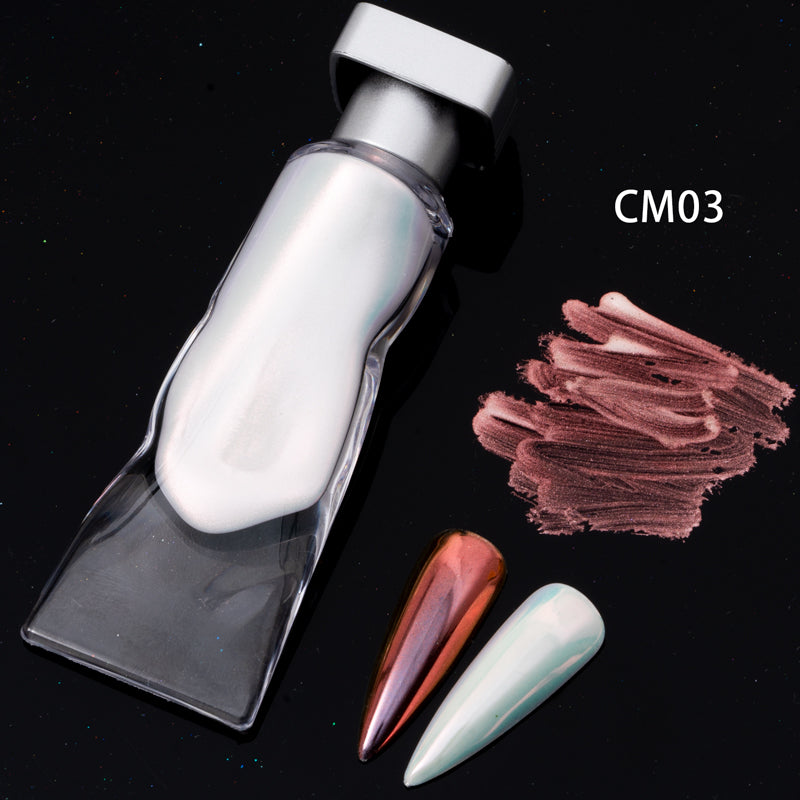 FNP018 6 color liquid Aurora laser nail mirror powder used for nail art pigment